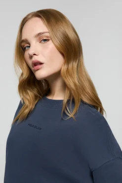 Sudadera básica navy de cuello redondo Minimal Polo Club