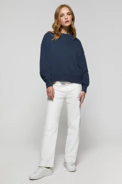 Sudadera básica navy de cuello redondo Minimal Polo Club