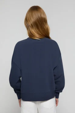 Sudadera básica navy de cuello redondo Minimal Polo Club