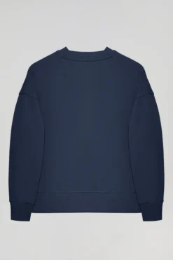 Sudadera básica navy de cuello redondo Minimal Polo Club
