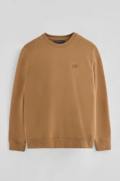 Sudadera camel de corte relajado con logo Polo Club