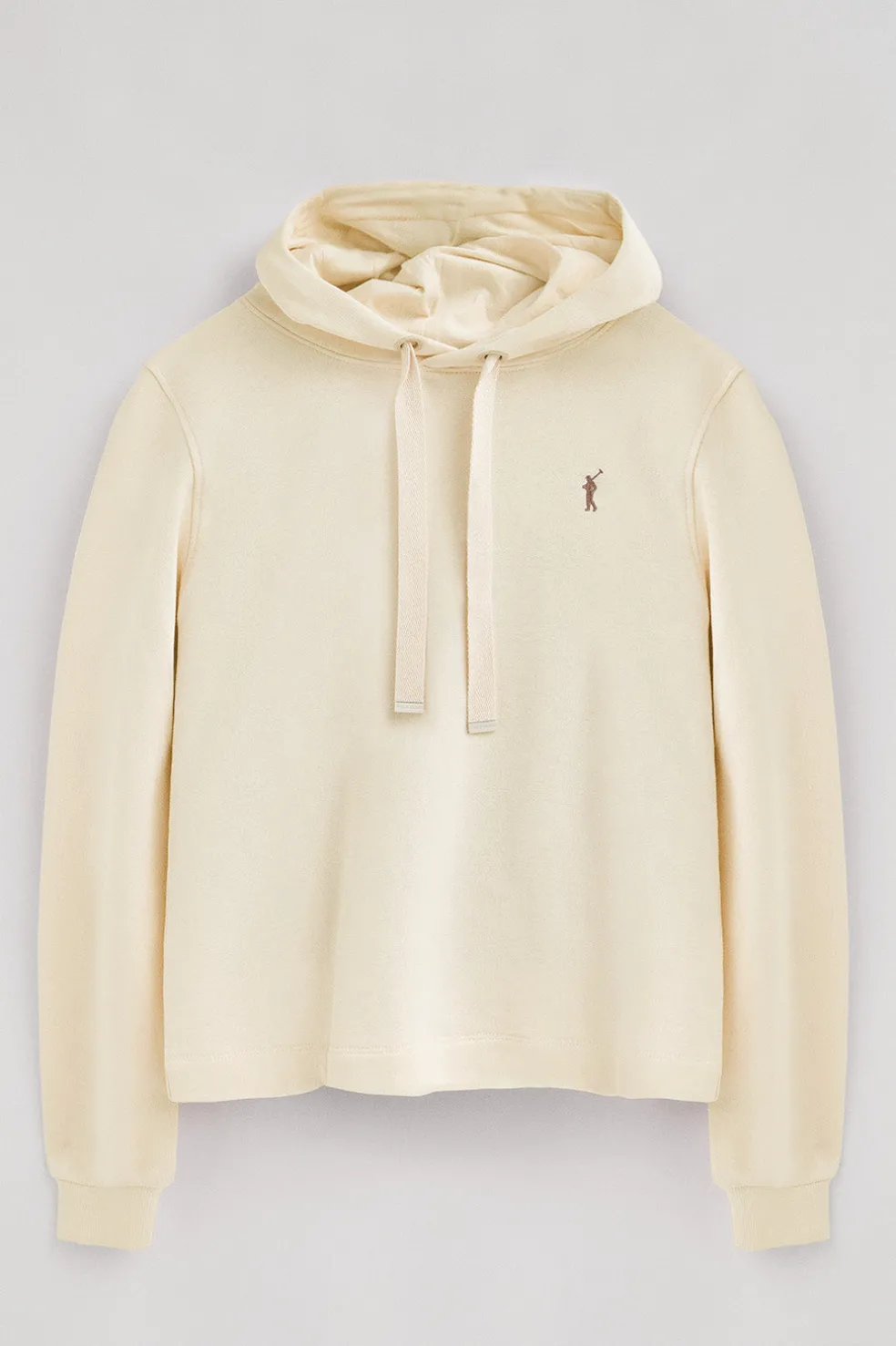 Sudadera color crudo con capucha y bordado Rigby Go