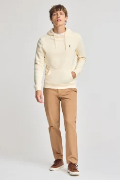 Sudadera color crudo con capucha y bordado Rigby Go