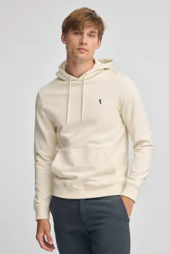 Sudadera color crudo con capucha de corte regular con logo Rigby Go
