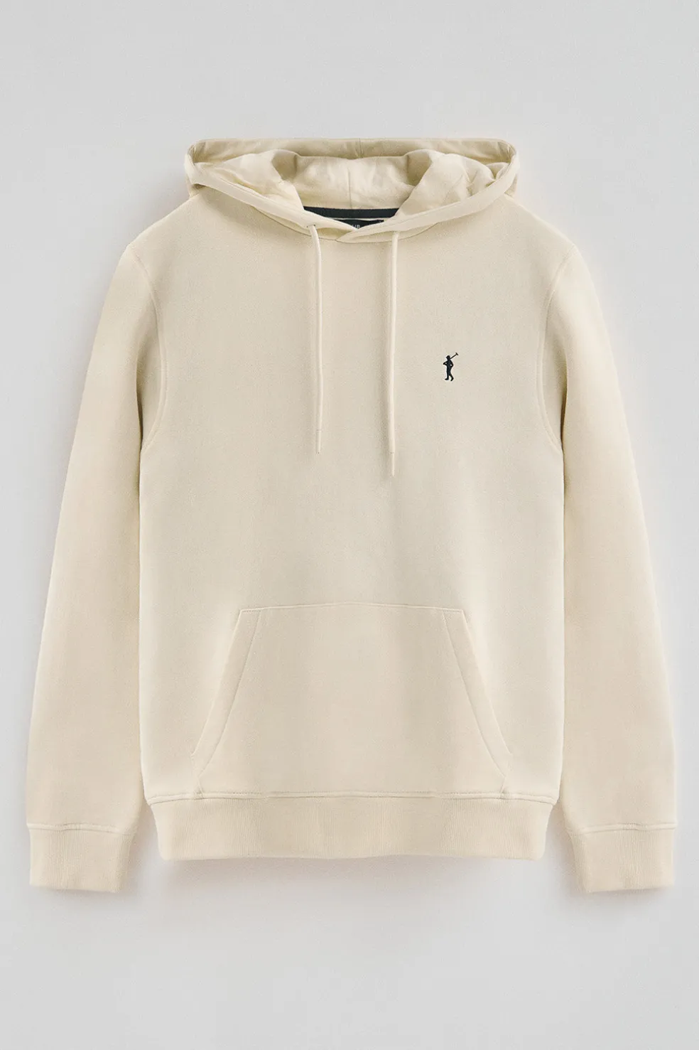 Sudadera color crudo con capucha de corte regular con logo Rigby Go