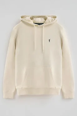 Sudadera color crudo con capucha de corte regular con logo Rigby Go