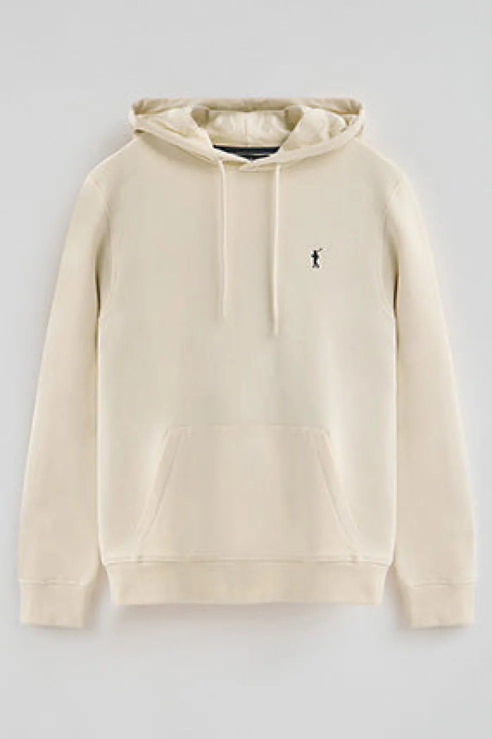 Sudadera color crudo con capucha de corte regular con logo Rigby Go