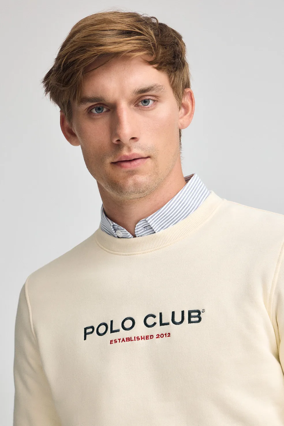 Sudadera color crudo de corte relajado Established 2012 Polo Club