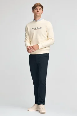 Sudadera color crudo de corte relajado Established 2012 Polo Club