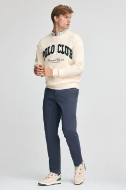 Sudadera color crudo de corte holgado Established 2012 Polo Club