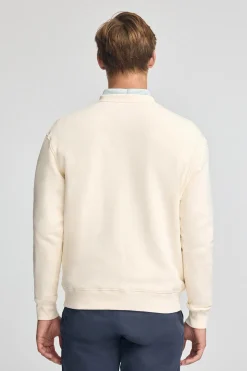 Sudadera color crudo de corte holgado Established 2012 Polo Club