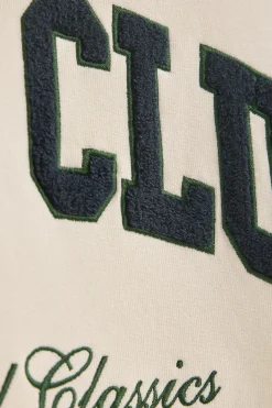Sudadera color crudo de corte holgado Established 2012 Polo Club