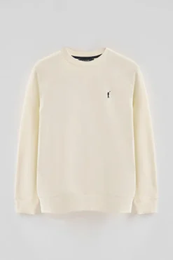 Sudadera color crudo de corte relajado con logo Rigby Go