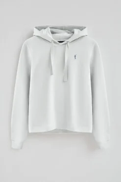Sudadera color hielo con capucha y logo Rigby Go