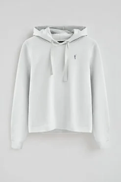 Sudadera color hielo con capucha y logo Rigby Go