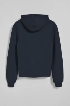 Sudadera con capucha azul marino con logo bordado Rigby Go