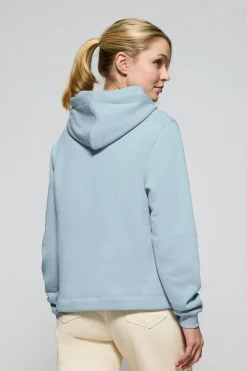 Sudadera con capucha azul claro con logo bordado Rigby Go