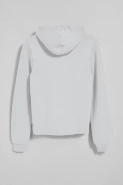 Sudadera con capucha blanca con logo bordado Rigby Go