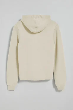 Sudadera con capucha color crudo con logo bordado Rigby Go