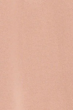 Sudadera de media cremallera rosa palo con logo Rigby Go