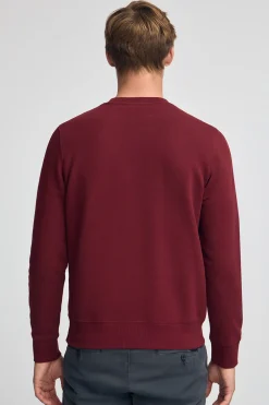 Sudadera granate de corte relajado Established 2012 Polo Club