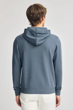 Sudadera gris con capucha y bordado Rigby Go