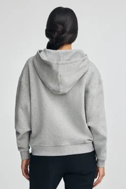 Sudadera gris vigoré con capucha y logo Established 2012 Polo Club