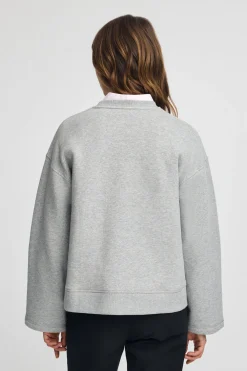 Sudadera gris vigoré de corte holgado con logo Established 2012 Polo Club