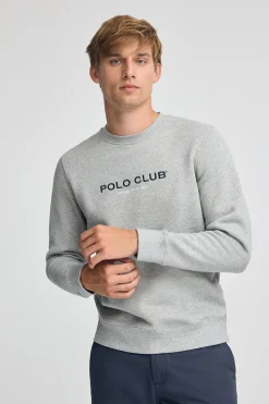 Sudadera gris vigoré de corte relajado Established 2012 Polo Club