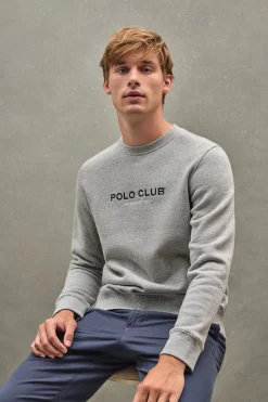 Sudadera gris vigoré de corte relajado Established 2012 Polo Club