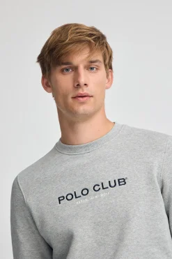 Sudadera gris vigoré de corte relajado Established 2012 Polo Club