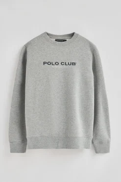 Sudadera gris vigoré de corte relajado Established 2012 Polo Club