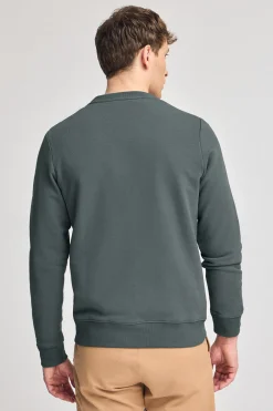 Sudadera holgada Iconic gris con logo en relieve