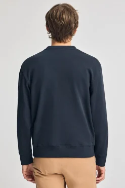 Sudadera navy relax de cuello redondo con detalle Polo Club