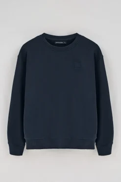 Sudadera navy relax de cuello redondo con detalle Polo Club