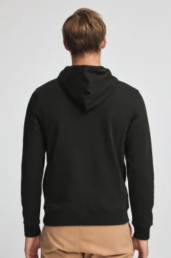 Sudadera negra con capucha de corte regular con logo Rigby Go