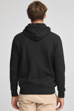 Sudadera negra con capucha y cremallera completa con logo Rigby Go