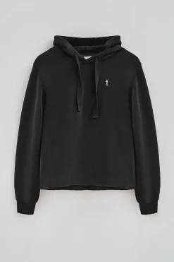 Sudadera negra con capucha y logo Rigby Go