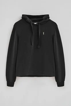 Sudadera negra con capucha y logo Rigby Go