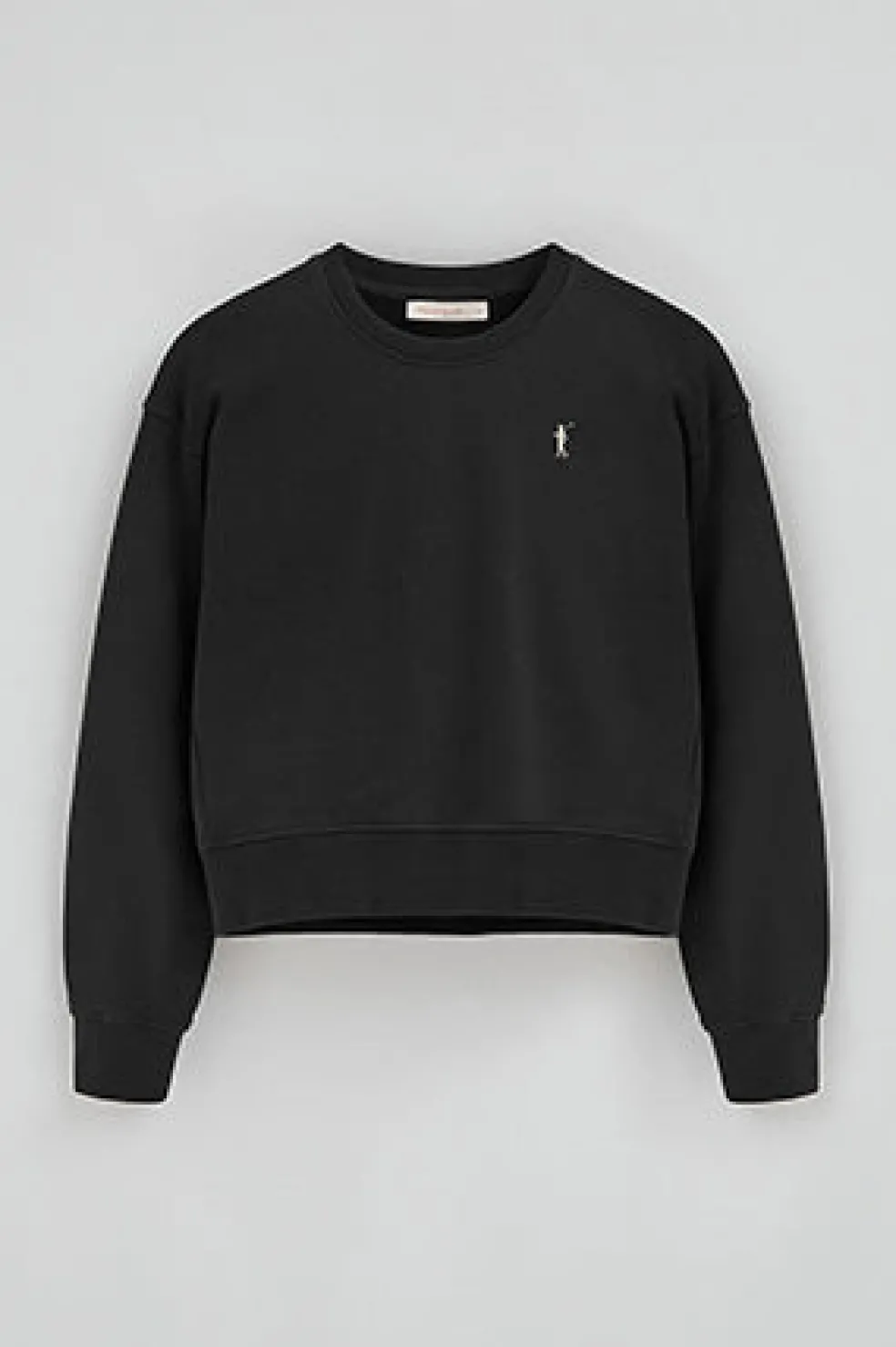 Sudadera negra de corte boxy con logo Rigby Go