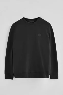Sudadera negra de corte relajado con logo Polo Club