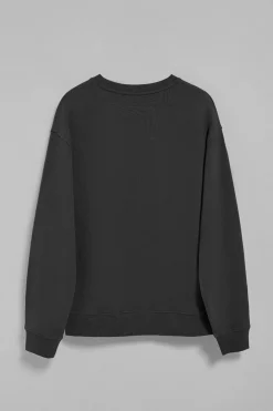 Sudadera negra de cuello redondo con logotipo Polo Club