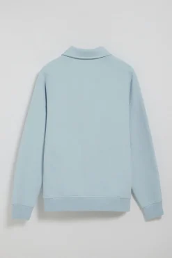 Sudadera polera Gorka azul claro con monograma Polo Club