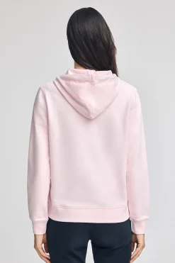 Sudadera rosa de cremallera y capucha con bordado Rigby Go