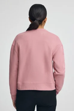 Sudadera rosa empolvado de corte boxy Established 2012 Polo Club