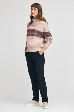Sudadera rosa palo con capucha y logo Polo Club