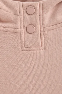 Sudadera rosa palo con capucha y logo Polo Club