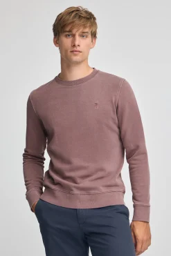 Sudadera rosa tape efecto lavado con logo Rigby Go