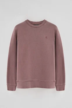 Sudadera rosa tape efecto lavado con logo Rigby Go