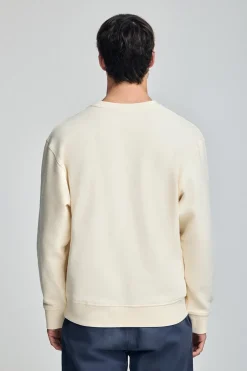 Sudadera Saddie color crudo con gráfico náutico bordado